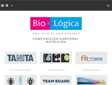 Tablet Screenshot of bl-biologica.es